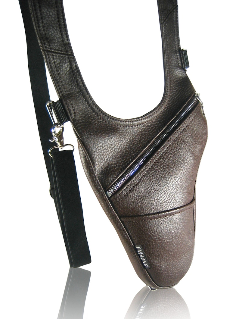 Revolverbag LOUIS 2.0 dark brown holster bag men bag halter men leather bag men