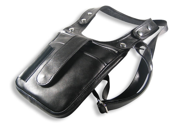 Bolso pistolera bandolera funda nera bolso hombre holster | Etsy México