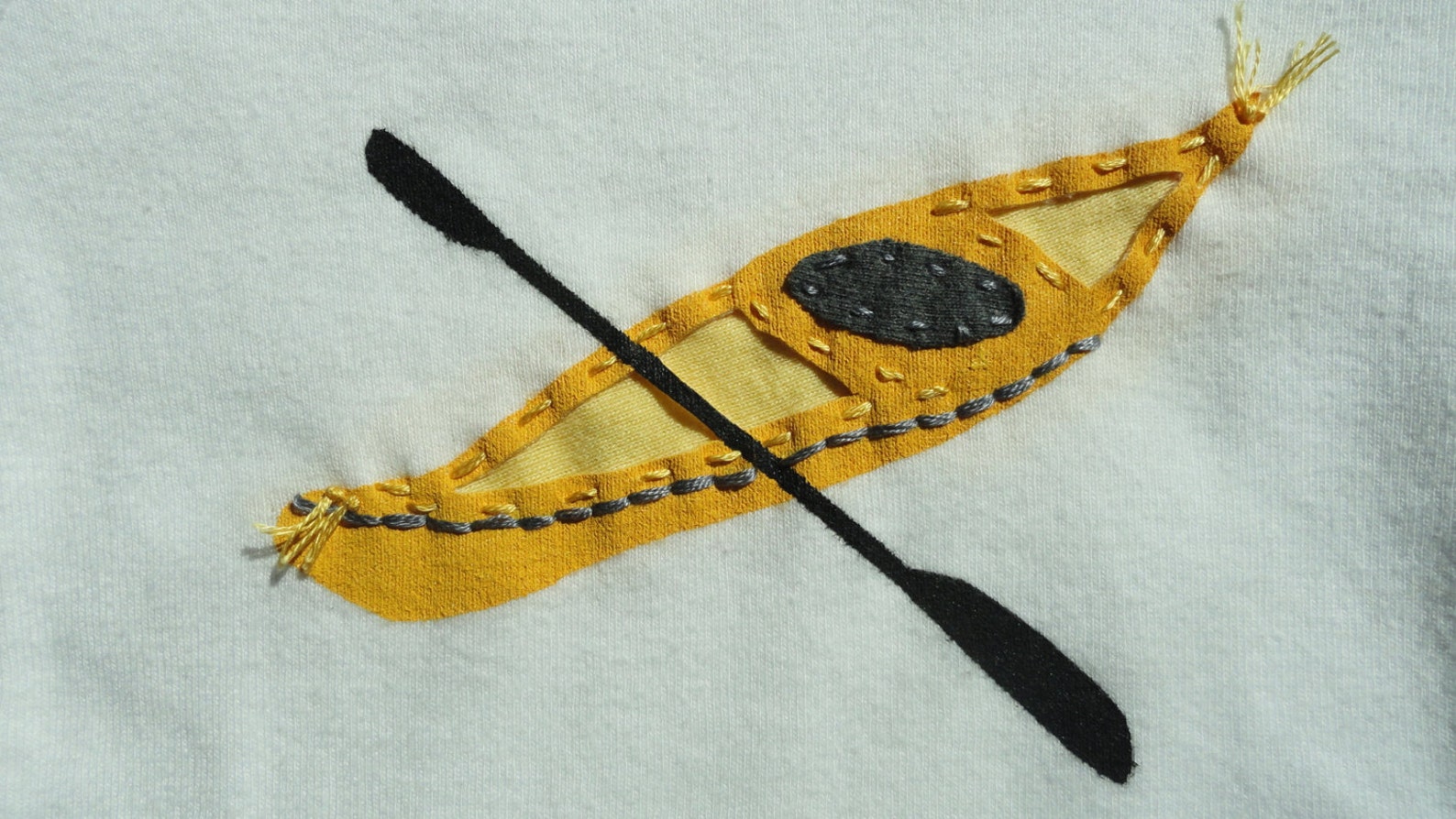 Kayak baby bodysuit infant one piece with hand stitched Etsy