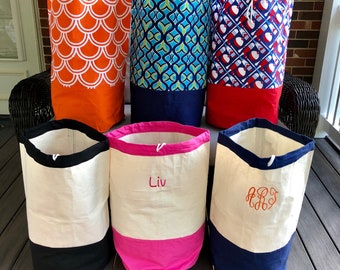 Monogrammed Laundry Bag, Camp Laundry Bag, Laundry Hamper, Personalized Laundry Hamper, Monogrammed Camp Laundry Bag, Graduation Gift