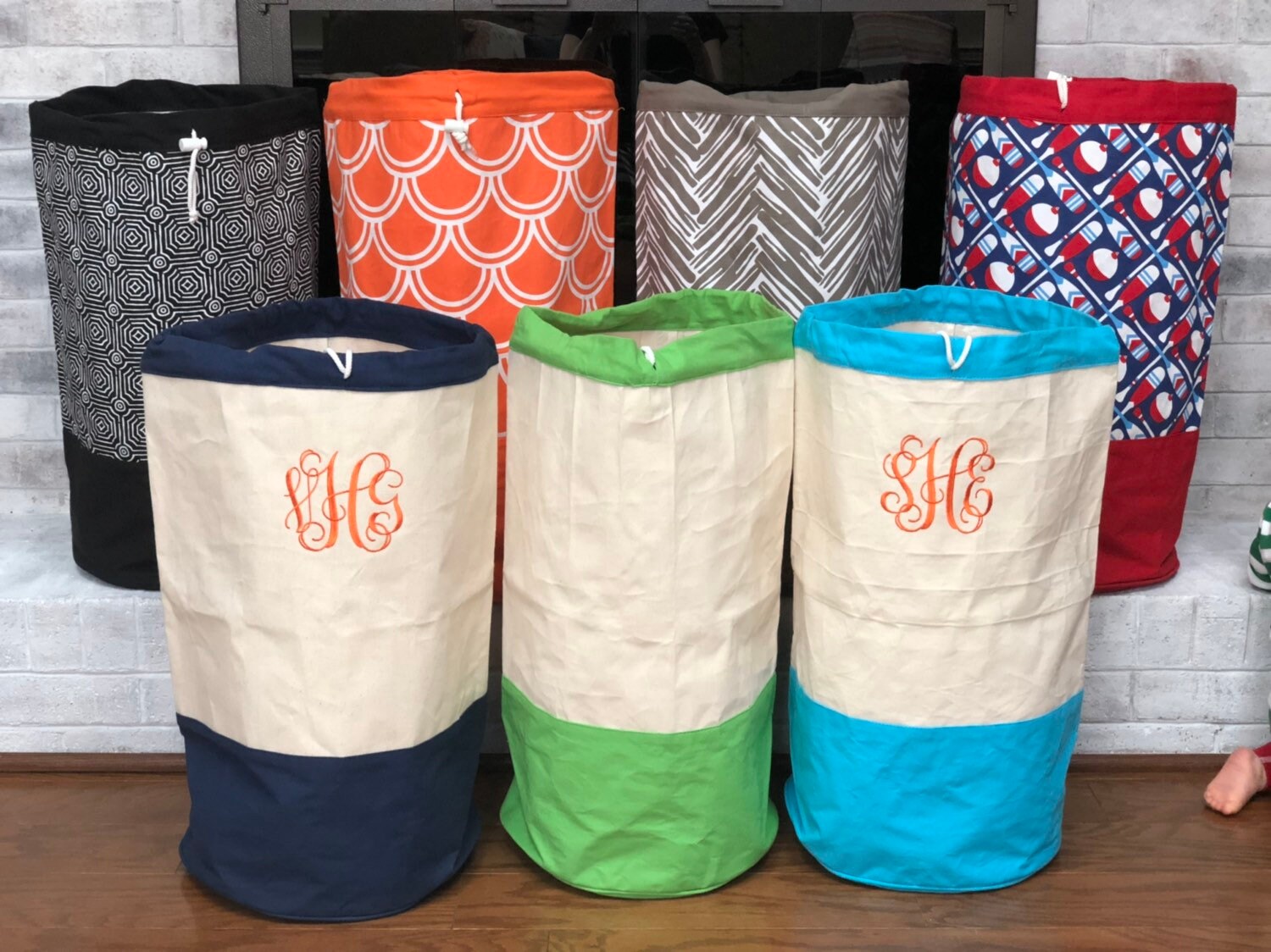 Monogrammed Laundry Bag Camp Laundry Bag Laundry Hamper Etsy