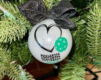 Pickle Ball Christmas Ornament