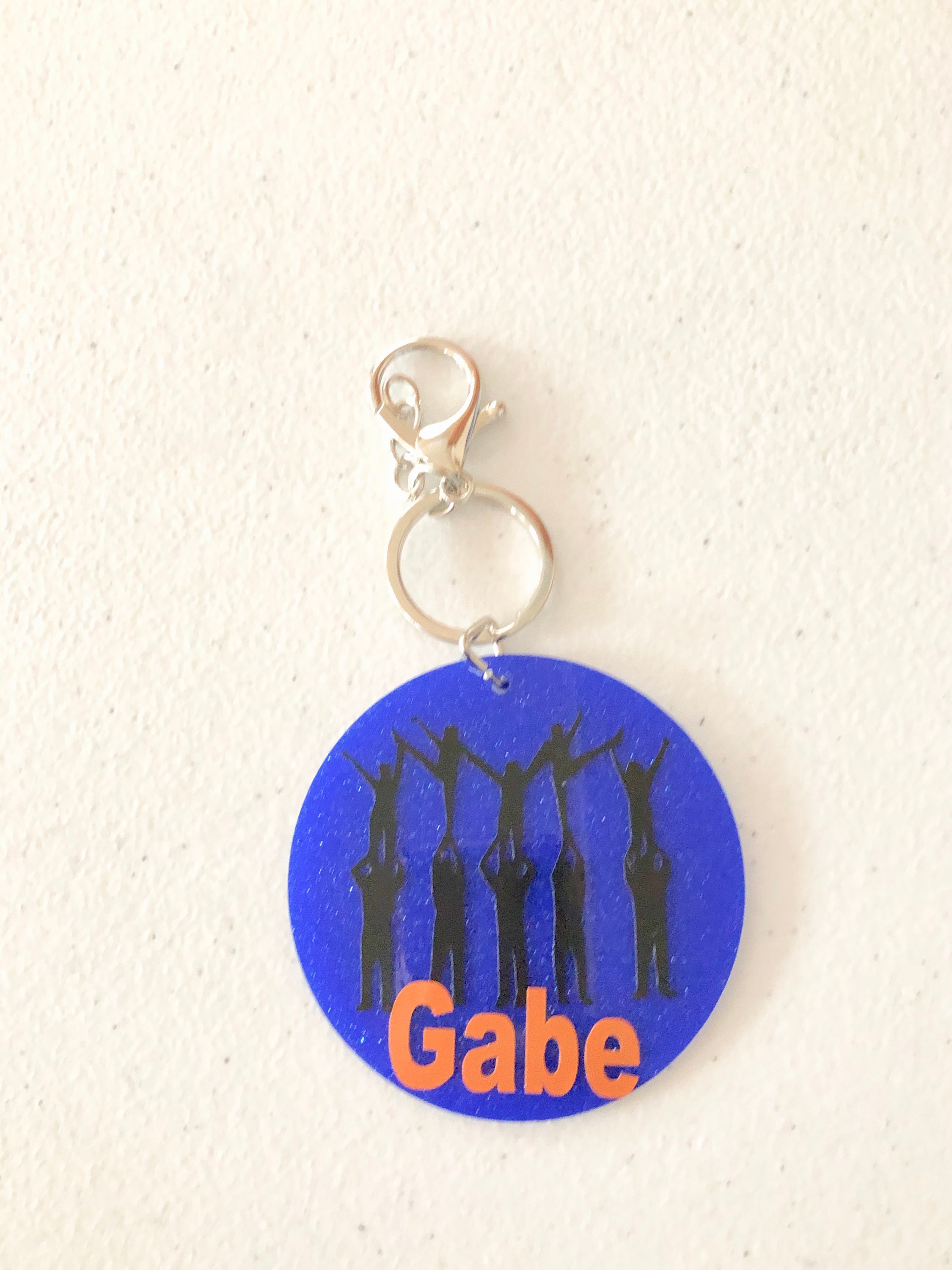 Cheerleader Coed Stunt Keychain - Etsy