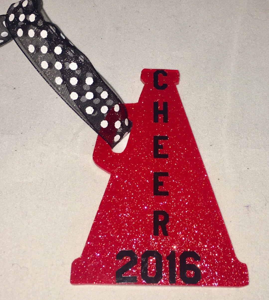 Megaphone Keychain Personalized Cheer Megaphone Keychain Bag Etsy
