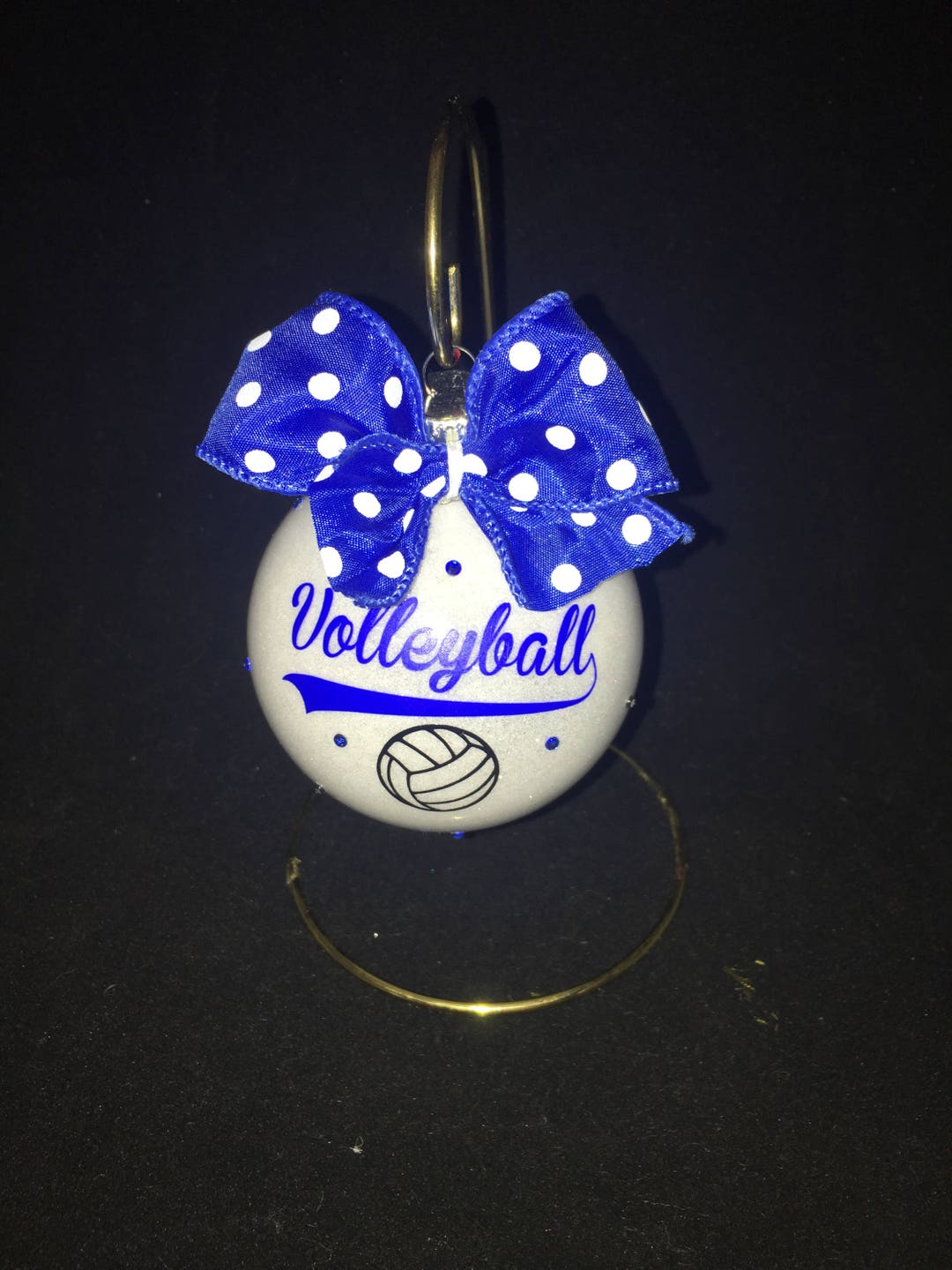 Ornamento navideño de voleibol - Etsy España