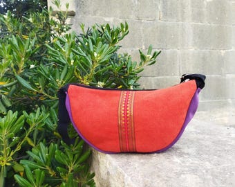 Red purple bag