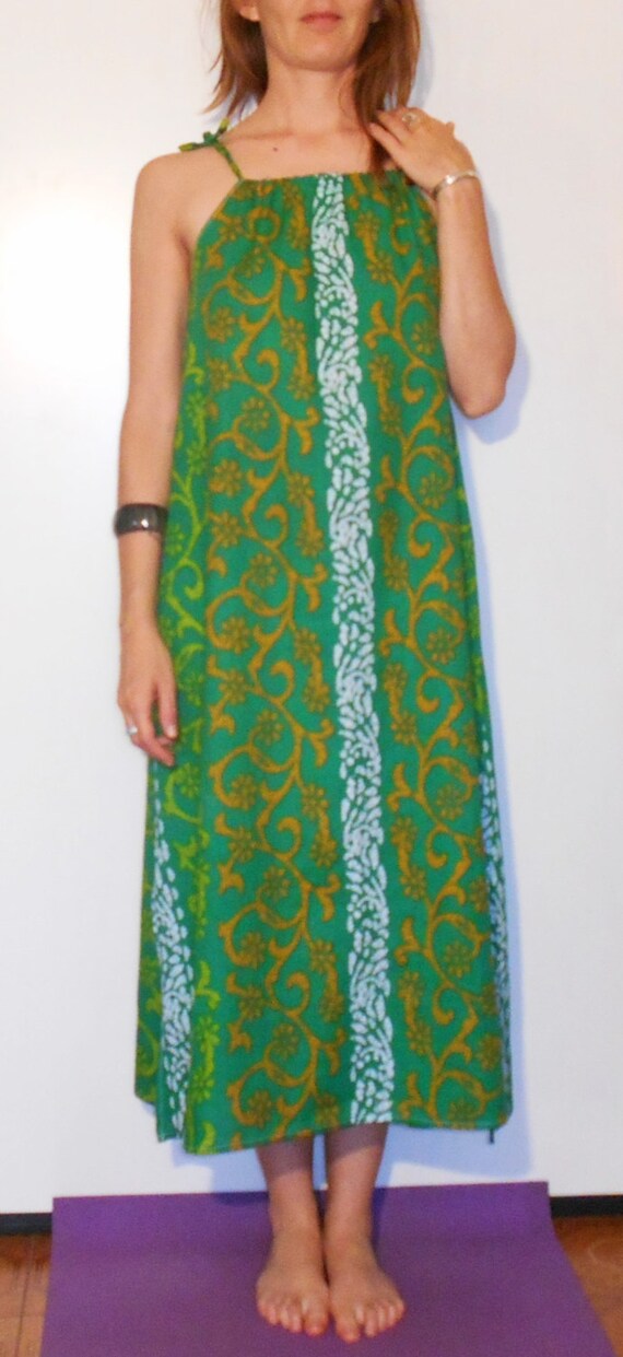 green ethnic dress