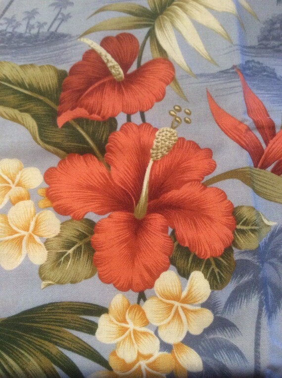 David Textiles printex fabrics Hawaii Fabric 100 cotton Etsy