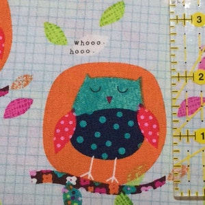 Joanne fabrics owls on branch whoo 100% cotton quilting fabric premium quilt / craft material 1/2 yard image 4