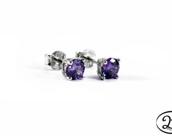violet Earrings, violet stone earrings, 925 sterling, silver fashion, silver jewels, earrings amethyst, cubic zirconia earrings, jewelry