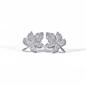 leaf Earrings, stone earrings, 925 sterling, silver fashion, silver jewels, earrings leaf, cubic zirconia earrings, fashion jewelry
