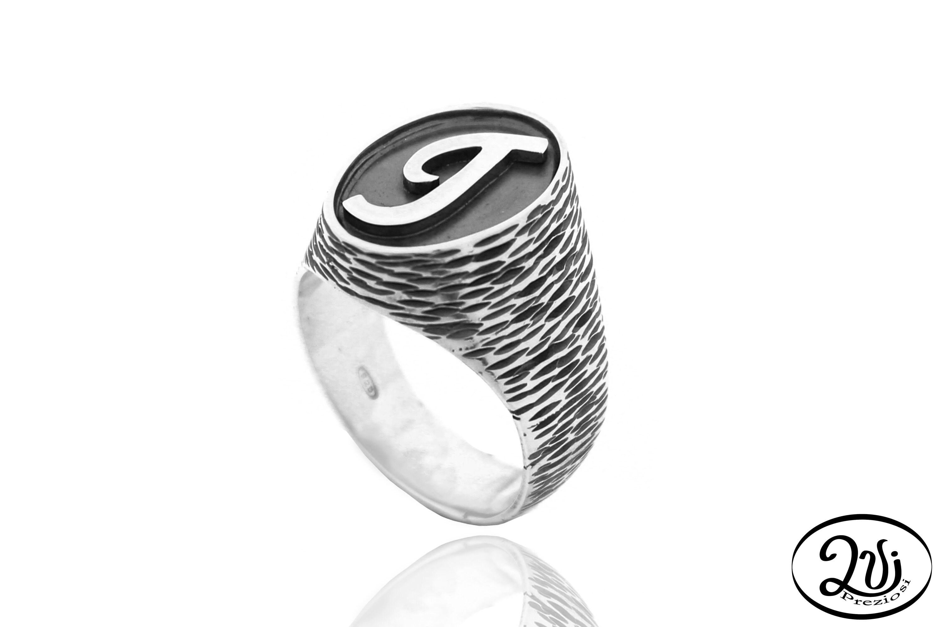 Anello chevalier Anello iniziale Anello iniziale personalizzato