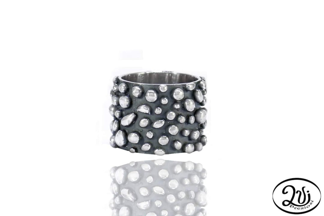 Anello Midi Per Il Pollice Con Fede Nuziale D Da 2 Mm In Argento - Foto 13