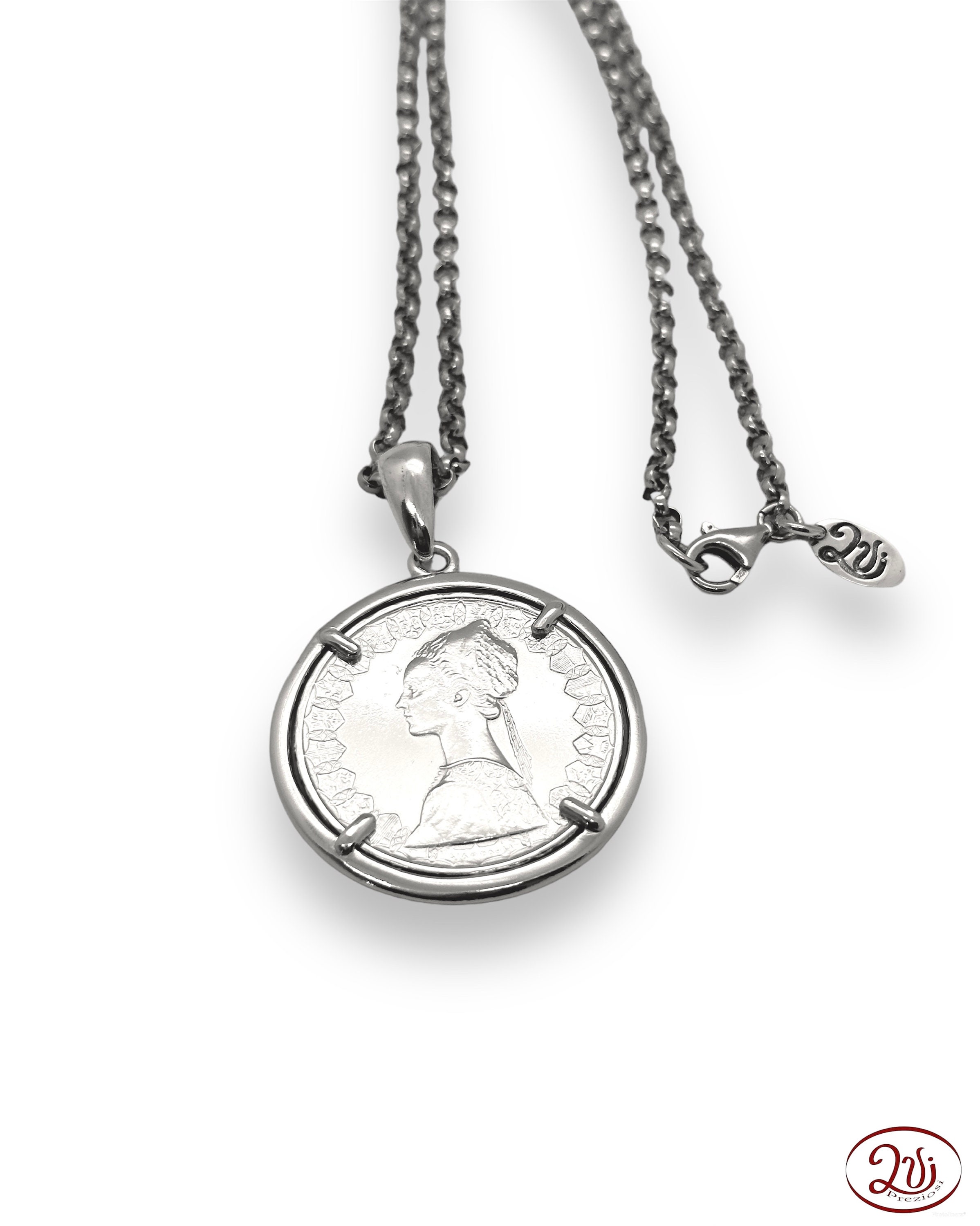 SYAVR Edelstahl Anhänger Japanische 5 Yen Münze - Glücksanhänger Für Damen Und Herren