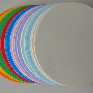 Pick color 50 3 inch circle die cuts, for scrapbooking, card making, tags, crafting ready to ship image 2