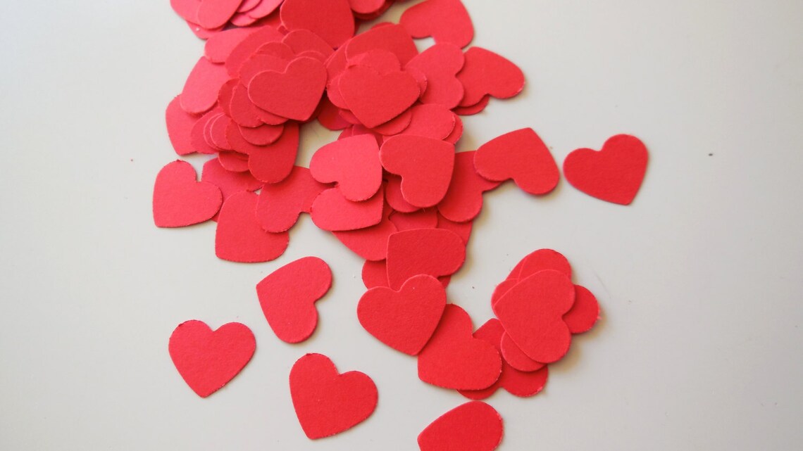 200 stuks hartjes confetti feestdecoratie huwelijk Etsy Nederland