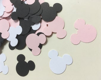 150pcs minnie mouse Confetti for Party, die cuts, baby shower, Table decoration, die cuts, Scrapbooking or Cardmaking
