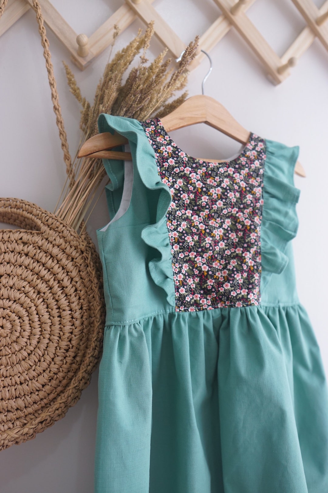 Ruffled Robe Pattern Robyn Ruffle Dress PDF Pattern - Etsy