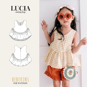 Lucia Swing Top PDF Symönster/A4/A0/Projektorfiler - Bebekins Mönster