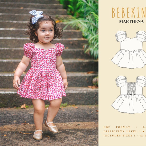 Marthena Sweetheart Dress PDF Pattern