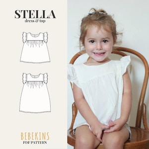 Stella Classic Yoke Dress & Top PDF Sewing Pattern/A4/A0/Projector files - Bebekins Patterns