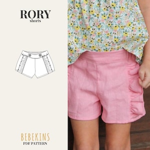 RORY Ruffle Shorts PDF Sewing Pattern/A4/A0/Projector files - Bebekins Patterns
