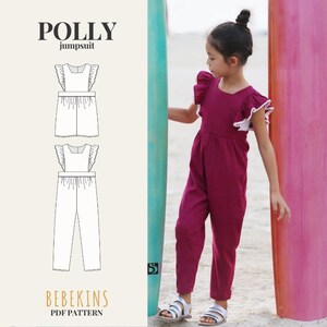 Polly Shortsuit/Pantsuit PDF Sewing Pattern/A4/A0/Projector files - Bebekins Patterns