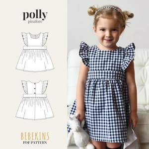 Polly Pinafore PDF Sewing Pattern/A4/A0/Projector files - Bebekins Patterns