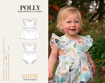 Baby Polly Dress and Romper PDF Pattern