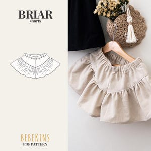 ROWAN Ruffle Shorts PDF Sewing Pattern/A4/A0/Projector files - Bebekins Patterns