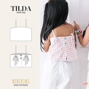 Tilda Tank Top PDF Sewing Pattern/A4/A0/Projector files - Bebekins Patterns
