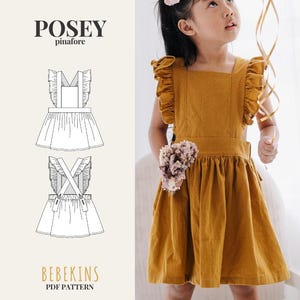 Posey Pinafore PDF Sewing Pattern/A4/A0/Projector files - Bebekins Patterns