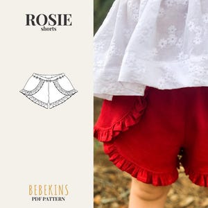 Rosie Ruffle Shorts PDF Sewing Pattern/A4/A0/Projector files - Bebekins Patterns