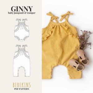 Ruffle Romper PDF Sewing Pattern/A4/A0/Projector files - Bebekins Patterns