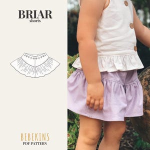Ruffle Shorts PDF Sewing Pattern/A4/A0/Projector files - Bebekins Patterns