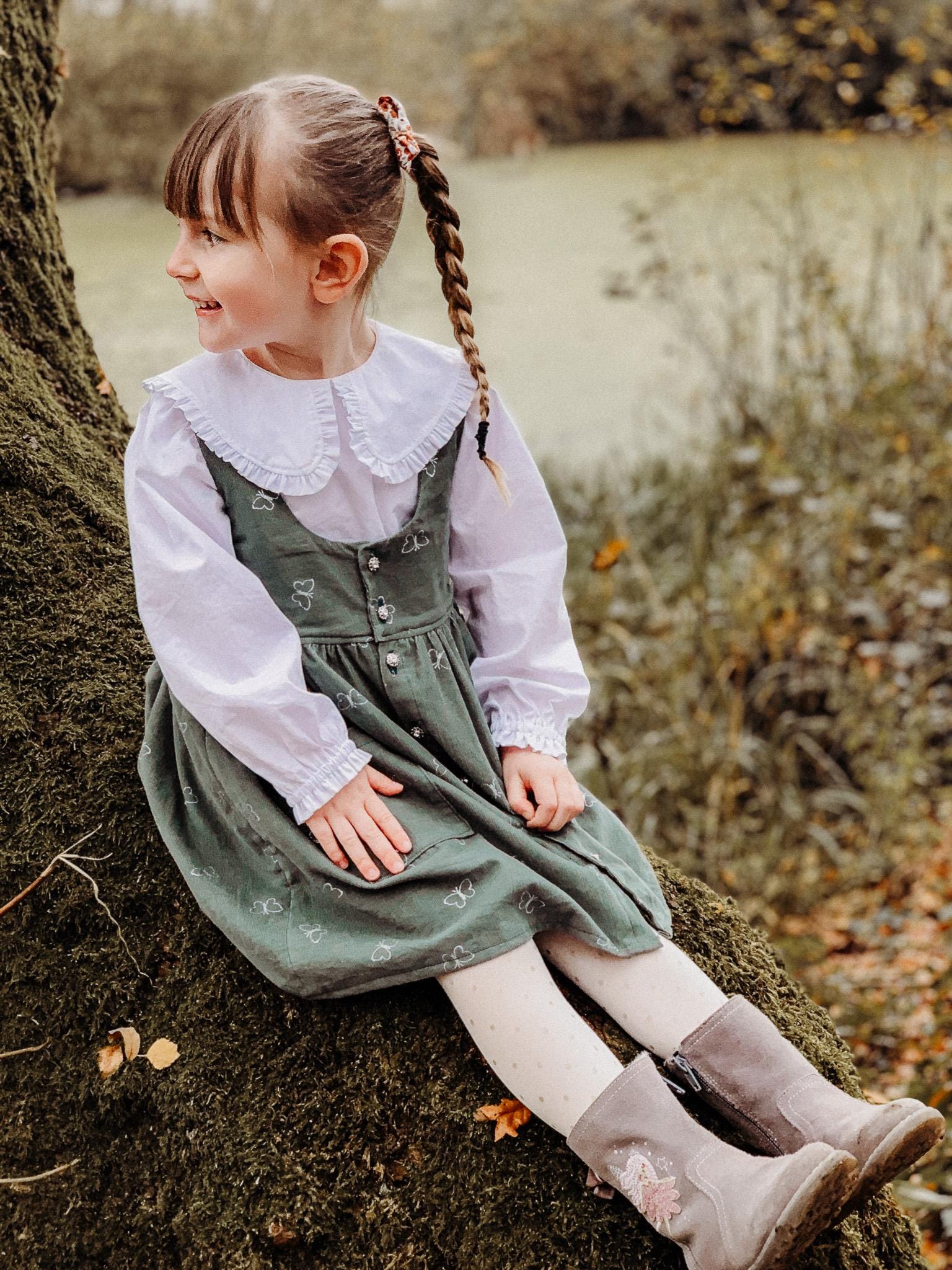Noelle Ruffled Collar Dress PDF Sewing Pattern/a4/a0/projector Files ...
