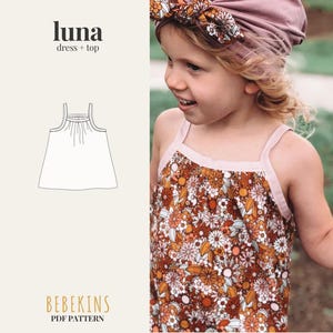 Basic Tank Dress & Top PDF Sewing Pattern/A4/A0/Projector files - Bebekins Patterns