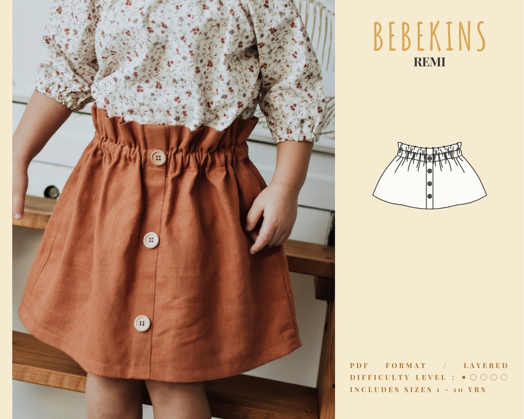 Easy Skirt PDF Pattern - Etsy