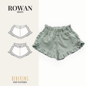Ruffle Shorts PDF Sewing Pattern/A4/A0/Projector files - Bebekins Patterns