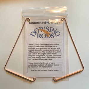 DOWSING RODS Amazing little 5&quot; pocket size copper rods