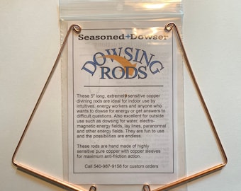 DOWSING RODS Amazing little 5" pocket size copper rods
