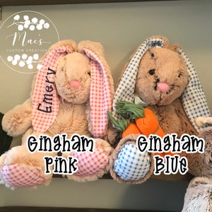 Personalized Easter Bunny - Baby’s First Easter -  Easter basket - Plush Bunny - Custom Easter Bunny - Baby gift - Boy - Girl - Toddler