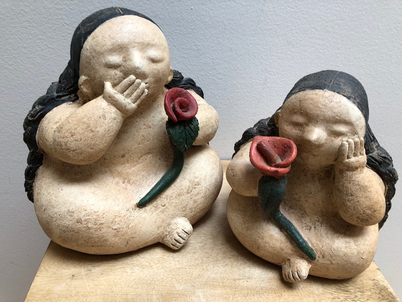 Mexican Clay Garden Statues