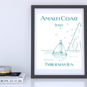Amalfi Coast Print: Capri Italy Photography, Coastal Wall Art (Digital Download)