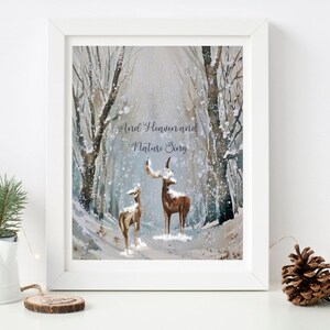 Heaven and Nature Sing Joy to the World 8X10 Digital download Print instant download Christmas decorations Christmas gift Christmas Tree