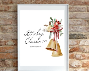 Digitaler Download - Es ist ein wunderbares Leben Zitat George Bailey Clarence Attaboy Clarence Zitat Sofort Download