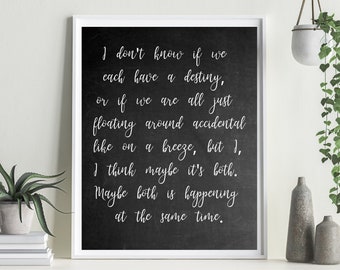 Forrest Gump Quote Print: Inspirational Movie Art