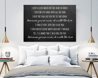 Johnny Cash Lyrics Etsy