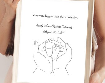 Individuell Baby Verlust Gedicht Druck: Erinnerung Geschenk (Digitaler Download)