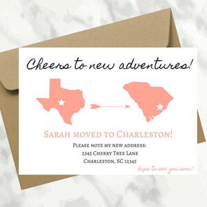 Moving Announcement, New Home Postcard, New Address, We've Moved, INSTANT DOWNLOAD, Home sweet home